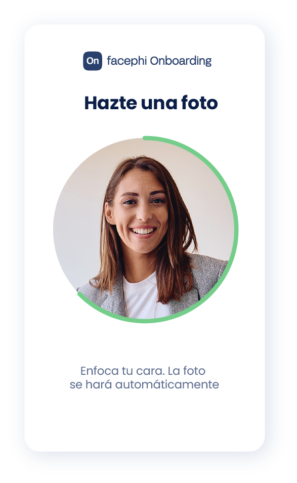screenshot of Facephi Onboarding